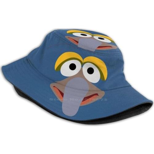 Gonzo Korean Caps Funny Beach Bucket Hats Gonzo The Great The Great Animal Monster Big Bird Bird Bert And Ernie The Frog The