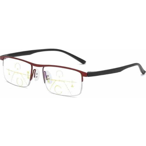 Business Anti-blue Progressive multifocal reading glasses men smart zoom reading glasses women far near sight presbyopic glasses