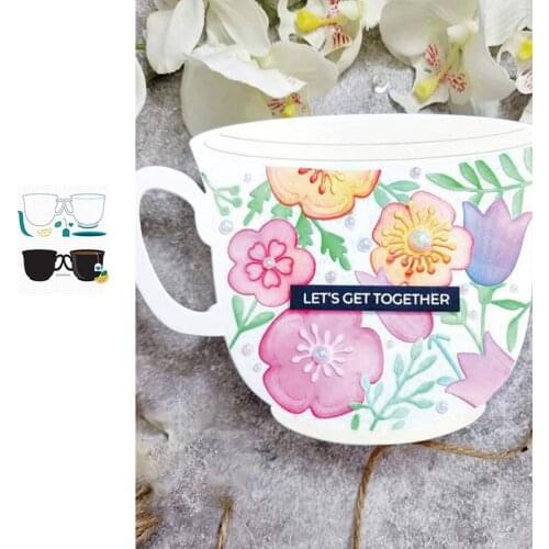 Teacup Die Metal Cutting Dies for DIY Scrapbooking Crafts Dies Cut Stencils Maker Photo Album Template Albums Decoration New