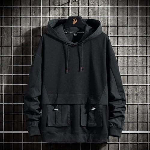 Men Hoodies 68% Cotton 5XL 6XL 7XL 8XL Plus Size Streetwear Hooded Sportswear Sweatshirts Male Black 2021 Spring Autumn Hip Hop
