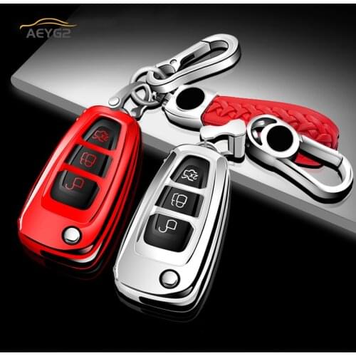 Soft TPU Car Remote Key Cover Case For Ford Focus 2 3 MK3 ST RS Ecosport Fuga Escape Fiesta Fold Fey C-Max S-Max Car Accessories