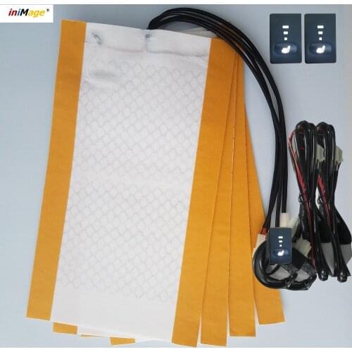 2 seats use carbon fibre pads heating element,special customized seat cover heater for universal automobile heated seat,warmer