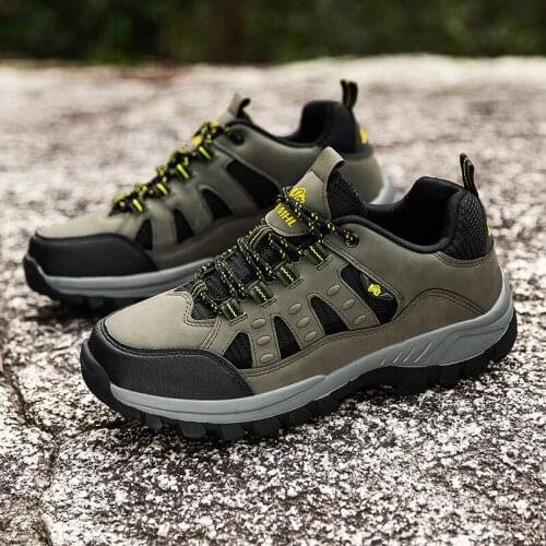 New autumn outdoor mountaineering shoes basketball shoe size 36-47 green