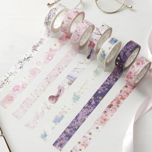New cherry story creative stationery stamping and paper tape DIY adhesive tape stickers
