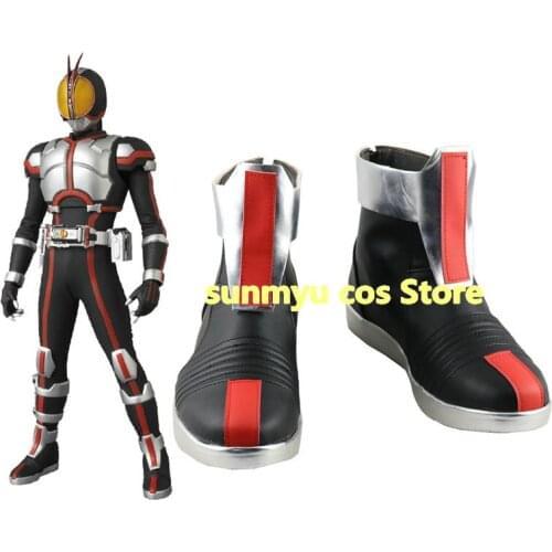 Kamen Rider 555 Masked Rider Faiz Boots Shoes Cosplay Custom Size Halloween