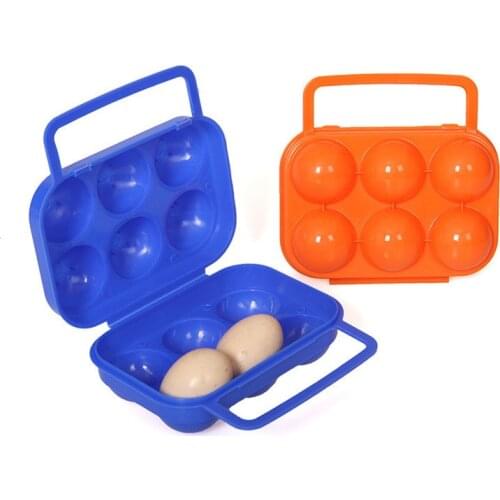 Outdoor Camping Picnic BBQ Portable Carton Holder Carrier Folding Egg Storage Tray Box For 2/6/12Eggs Waterproof Shockproof