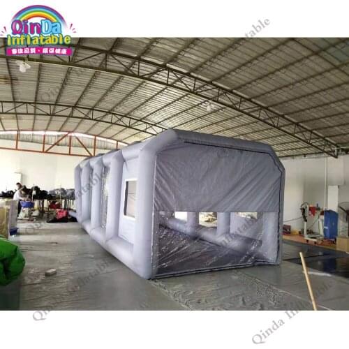 Outdoor portable inflatable car painting spray booth ,8x4x3m mobile inflatable paint tent for car