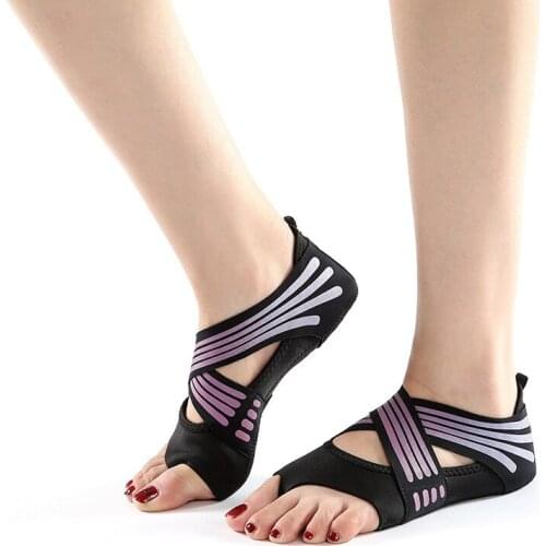 Professional Gym Yoga Shoes Women Flat Soft Anti-skid Sole Ballet Anti-skid Dance Shoes Fitness Pilates Yoga Shoes Socks