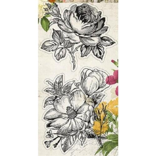 Flower Transparent Clear Stamp/Seal for DIY scrapbooking/photo album Decorative clear stamp sheetsM1484