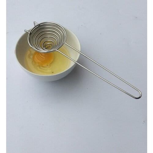 Egg white separator spiral stainless steel egg white separator egg yolk remover