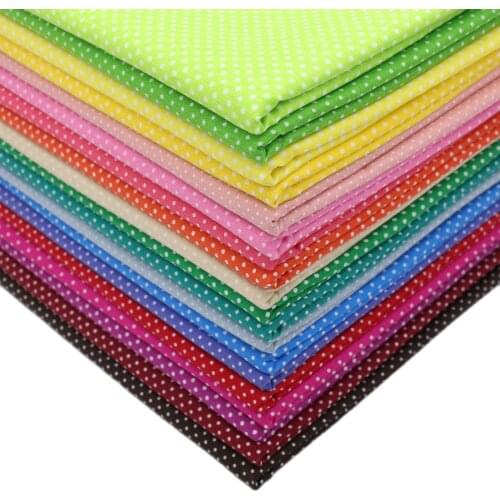 CMCYILING 0.5 Meter Dot Printed Cotton Fabric Patchwork Fabrics For Sewing Diy Colth Tissue Home Textile Woven Telas Tecido