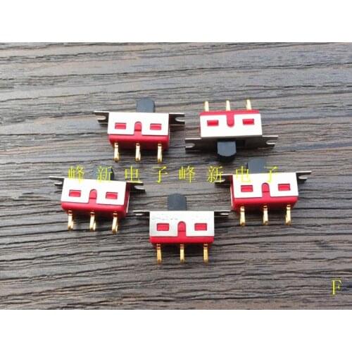 Taiwan toy water gun 2 gear 3 foot toggle switch sliding power switch with ear 5A gold-plated foot switch