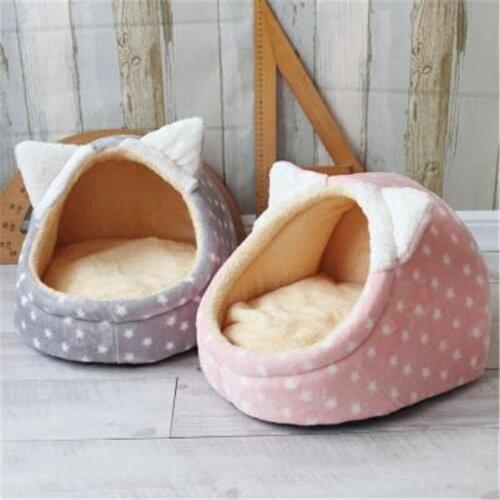 Warm Pet Dog Cat House Winter Dog Bed Soft Puppy Cushion Cat Nest Dogs Basket Pet HouseBed For Small Medium Dogs Pet Supplier