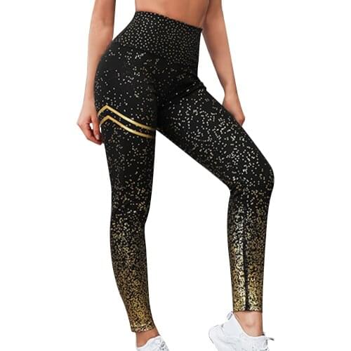 Workout Women Yoga Pants Compression Printed Gym Leggings Fitness Sports Casual Tummy Control Slim Elastic High Waist Running