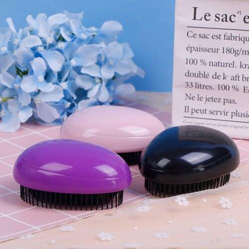 Egg Design Magic Hair Brush Plastic Tangle Detangling Comb Head Scalp Massage Comb Salon Shower Hair Styling Tools Wholesale