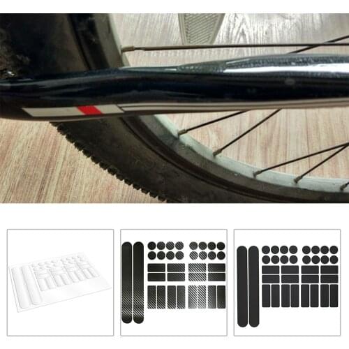 Bicycle Sticker Frame Protection Carbon Film Mountain Bike Chain Sticker Road Bike Sticker Protector Frame Protective Film