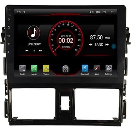 10.2" 2 din Car Radio Car DVD Player for Toyota Vios 2014-2016 head unit Car Audio Stereo BT USB 3G