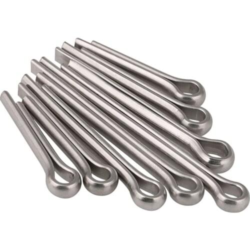 10/50Pcs Split Cotter Split-Pins Pins Stainless Steel A2 Retaining Sizes M1 M1.5 M2 M2.5