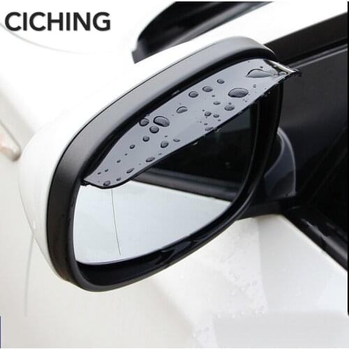 2pcs Car rearview mirror rain eyebrow stickers accessories for toyota prius golf mk3 citroen saxo chr toyota peugeot 406