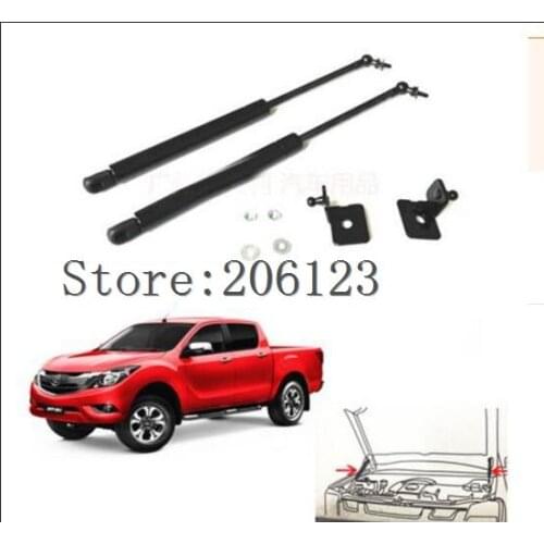 FOR MAZDA BT50 BT-50 ACCESSORIES CAR BONNET HOOD GAS SHOCK STRUT LIFT SUPPORT CAR STYLING 2012 -2018