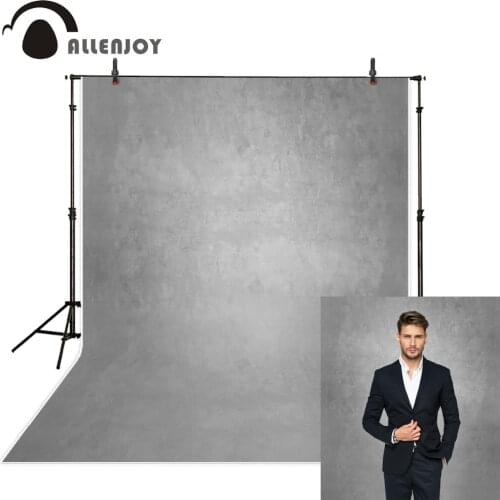 Allenjoy gray pure color old master photography backdrops abstract portrait photo background studio photozone decor vinyl floor