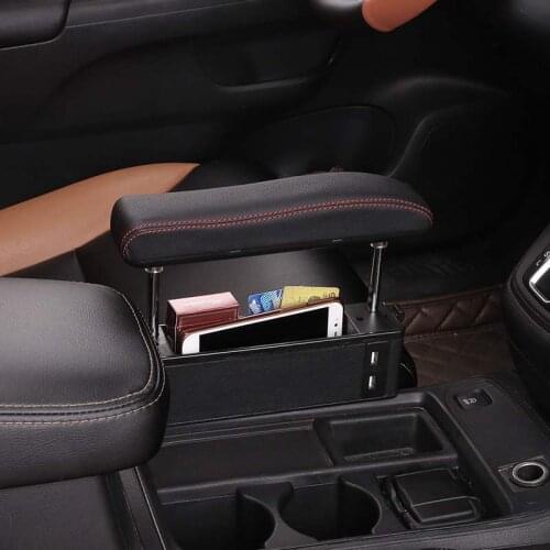Car Central Handrail Armrest Lengthening Pad Car Central Lift Armres Storage Organizer Box Car Armrest Box Adjustable Pad