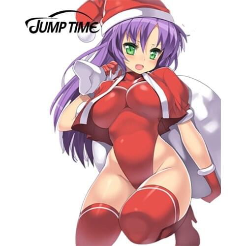 JumpTime 13cm x 9.1cm Car Styling Sexy Girl Anime Sarisa Scherwil Tycoon Reflective Car Sticker Waterproof Window Decal