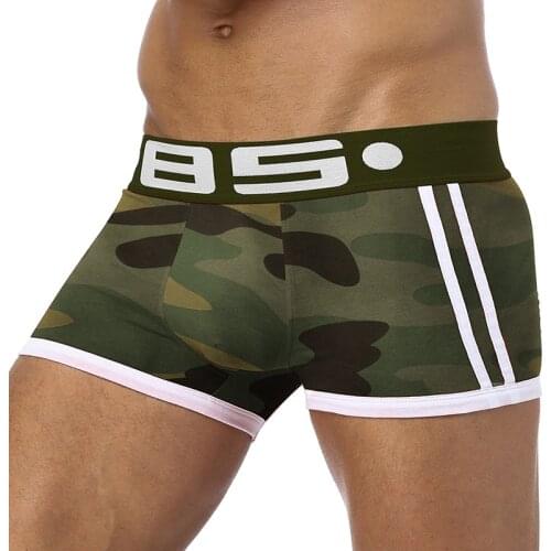 Brand Men Boxers cueca male panties sexy shorts Men Camouflage Men Underwear Soft Underpants Knickers Shorts men trunks