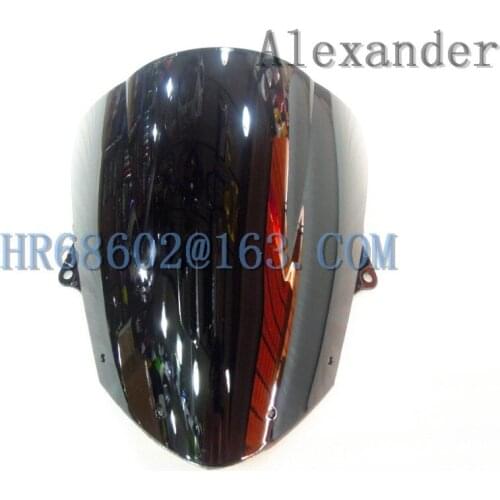 For Kawasaki ZX6R 2009 2010 2011 2012 2013 2014 2015 ZX 6R 636 ZX 10R 08 09 10 Black Windshield WindScreen Double Bubble