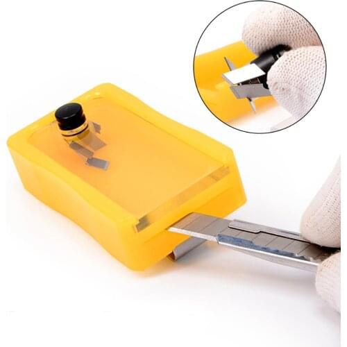 EHDIS Professional Broken Blade Disposal Container for Snap Off Knife Vinyl Wrap Film Sticker Cutter Trash Blade Can Storage Box