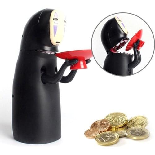 Electronic Faceless Man Money Box Ghost Figure Coin Cartoon Faceless Piggy Bank Funny Faceless Man Ghost Figure Save Box