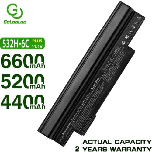 Golooloo Battery for Acer Aspire one 253H 532h 532G AO532h for eMachines 350 eM350 NAV51 NAV50 UM09H31 UM09H41 UM09G31 UM09H75