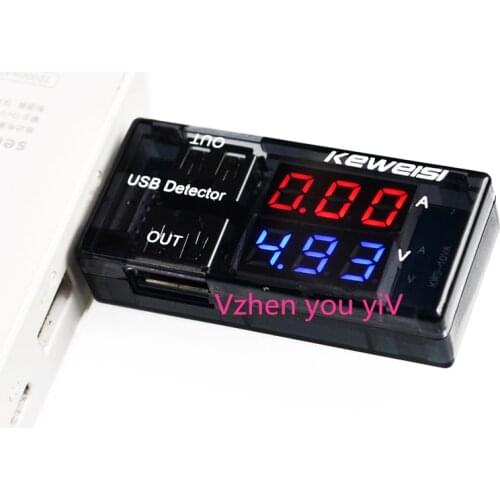 Dual USB current and voltage meter test instrument, one point, two switch head power supply performance test