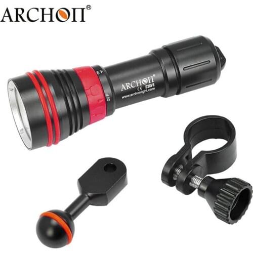 Diving Flashlight ARCHON D26VR W32R 2000LM White Red Video Light Photography Torch Underwater Light No battery