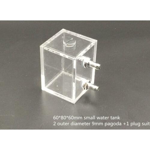 Computer water-cooled water tank Full transparent water tank Mini water tank DIY computer water-cooled small water tank