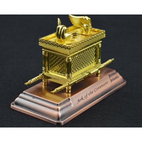 The Ark Of The Covenant Replica Statue Gold Plated With Ark Contents Aaron Rod Decorative Sculptures For Home Art