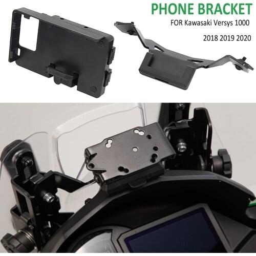 FOR Kawasaki Versys 1000 VERSYS1000 2018 2019 2020 NEW Motorcycle Phone GPS Navigation Bracket USB Wireless Charging Mount Stand