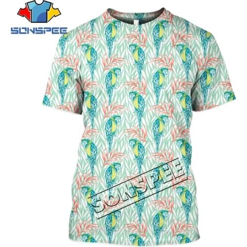 LIASOSO 2021 Hot Anime Parrot T shirt Summer Men Women Funny Clothing Harajuku Animal Birds Multi-pattern Top Tee Asian Size