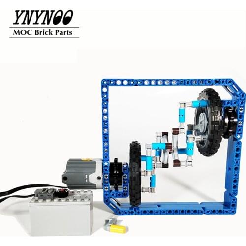 NEW Technical Motorized Anti-stress Infinity Cycle Spinner MOC Building Bricks Kit Blocks Parts Pack DIY Mechanical Group Toys