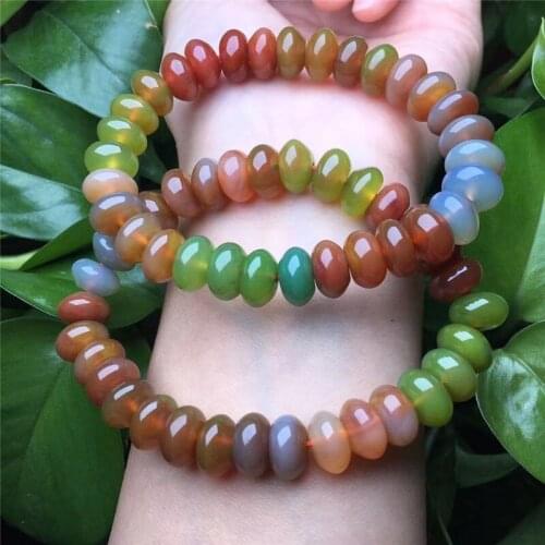 New Arrival Women Bracelet Salt flat agate Abacus Beads Bracelets Natural Stone Tibetan Buddhist Bracelet Men Female Jewelry
