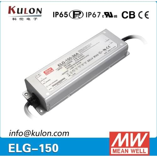 Original MEAN WELL ELG-150-24B 150W 24V 6.25A IP67 Power Supply Mean well dimming LED driver ELG-150 waterproof