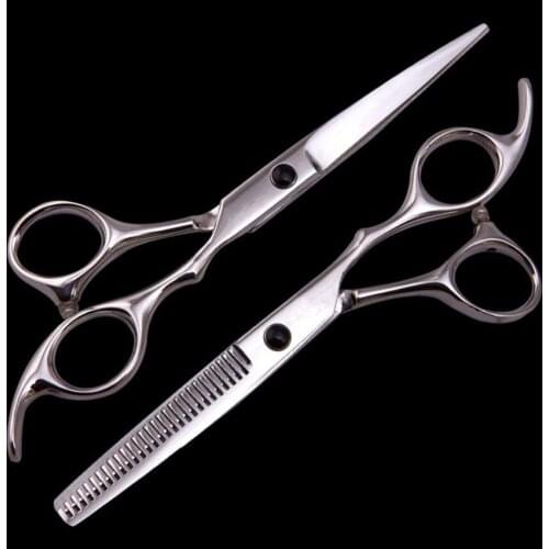 Professional Japan 6cr steel 6 inch hair scissors Cutting shears hair salon makas thinning scissor barber hairdressing scissors