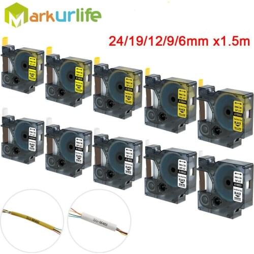 18055 18053 Heat Shrink Tube Label Tape 18056 Compatible for DYMO Rhino Label Maker 5200 6000 4200 6500 18051 18054 Industrial