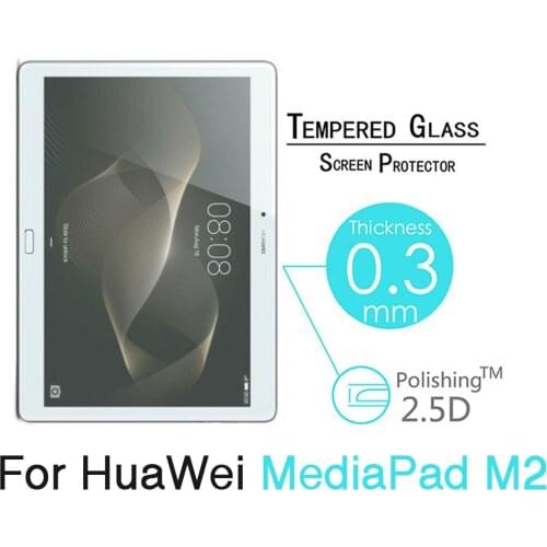 0.3mm 9H 2.5D Explosion-proof Tempered Glass film for Huawei MediaPad M2 M2-A01W 10" tablet Anti-shatter screen protector films