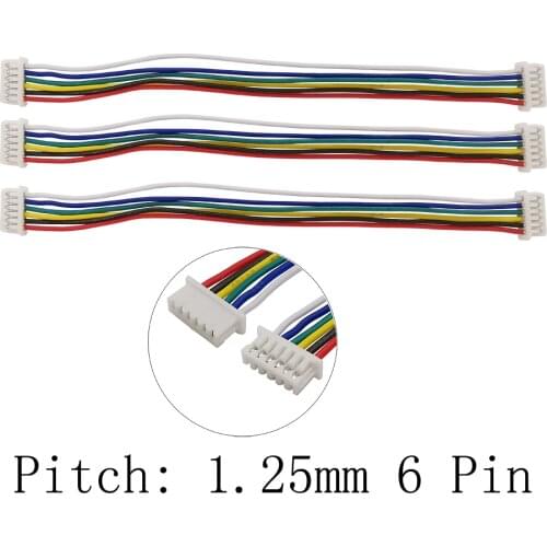 10Pcs DIY Length 20CM Micro JST 1.25mm 2P 3P 4P 5P 6P 7 P 8Pin 10 Pin Female to Female / Double end Cable Wire Connectors