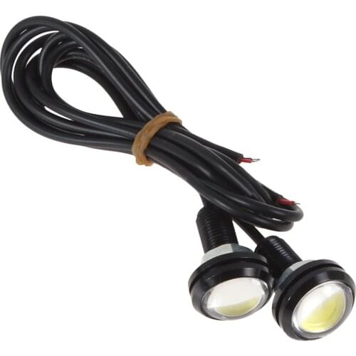 2x White DC12V 9W Eagle Eye LED Daytime Running DRL Backup Light Car Lamp ME3L