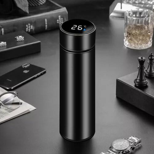 2021 LED Temperature Display Intelligent Insulation Water Bottle Stainless Steel Thermal Mug Thermos Creative Mug For Gift