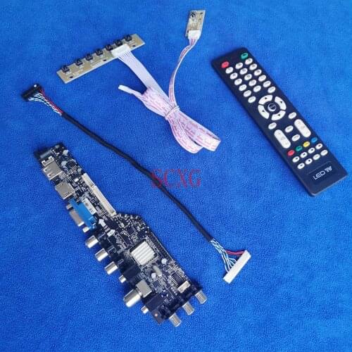 30 Pin LVDS Fit G156HAN02.1 G156HAN02.3 HDMI-compatible AV VGA USB Signal Digital Matrix drive board LCD LED 1920*1080 DIY Kit