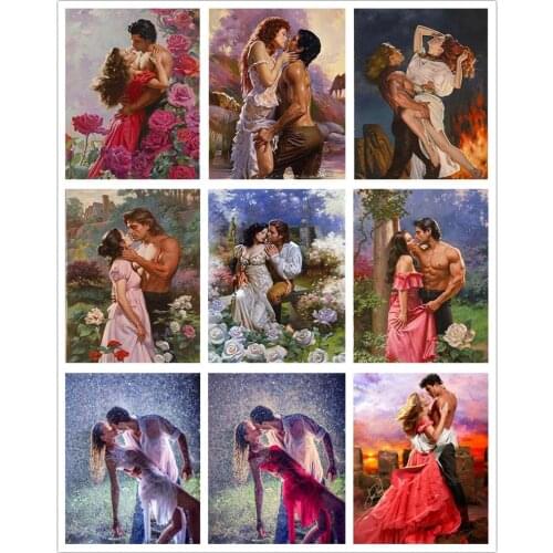 DIY 5D Diamond Painting full drill square/round Men and women couple romance True love Diamond Mosaic Embroidery wall decoration