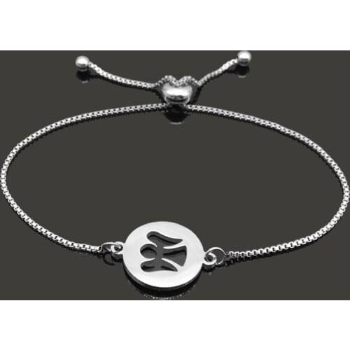 Angel Girl Charm Stainless Steel Bracelet For Cute Women Girls Fashion Jewelry Lucky Gift